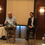 Steve Chandler and Ankush Jain speaking on Waking Up